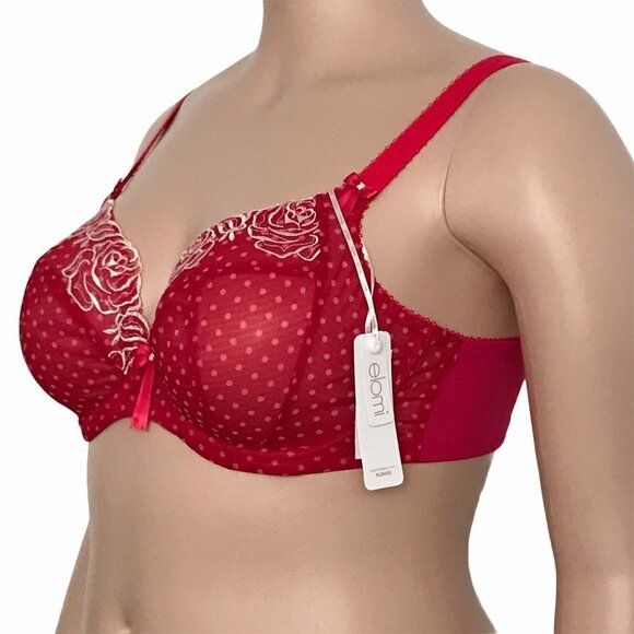 Elomi Betty Underwire Plunge Bra UK 40F US 40G EL8170 - Picture 4 of 15